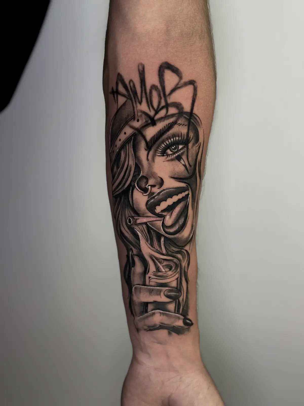 Geometric tattoo work